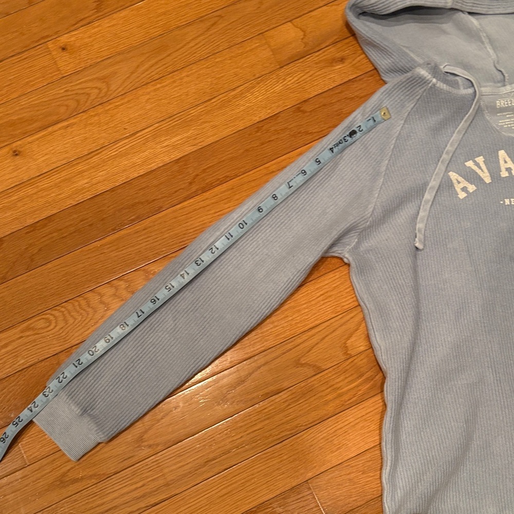 Avalon Women's Light Blue Hooded Sweater - Picture 8 of 8